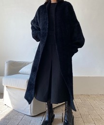 シャギーニット ロングガウンコート chw22a002