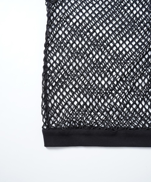 X-girl(エックスガール)の「MESH VEST(Tシャツ/カットソー・レディース・グリーン/ブラック/ホワイト・ONE SIZE)」の11枚目の写真