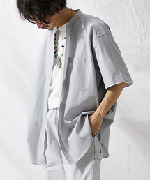 Relume Sports Wear バンドカラー半袖シャツ