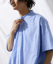 Relume Sports Wear バンドカラー半袖シャツ