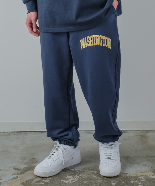 improves(インプローブス)の「アーチロゴプリント&ソリッド 引揃裏毛 バルーンシルエット ワイド スウェットパンツ(スウェットパンツ・メンズ・ネイビー/オフホワイト/グリーン/杢グレー/チャコール/D/E/F/C/B/A・MEDIUM/LARGE)」の6枚目の写真