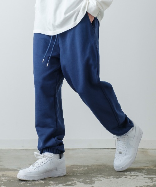 improves(インプローブス)の「アーチロゴプリント&ソリッド 引揃裏毛 バルーンシルエット ワイド スウェットパンツ(スウェットパンツ・メンズ・ネイビー/オフホワイト/グリーン/杢グレー/チャコール/D/E/F/C/B/A・MEDIUM/LARGE)」の9枚目の写真