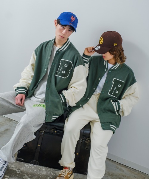 improves(インプローブス)の「アーチロゴプリント&ソリッド 引揃裏毛 バルーンシルエット ワイド スウェットパンツ(スウェットパンツ・メンズ・ネイビー/オフホワイト/グリーン/杢グレー/チャコール/D/E/F/C/B/A・MEDIUM/LARGE)」の14枚目の写真