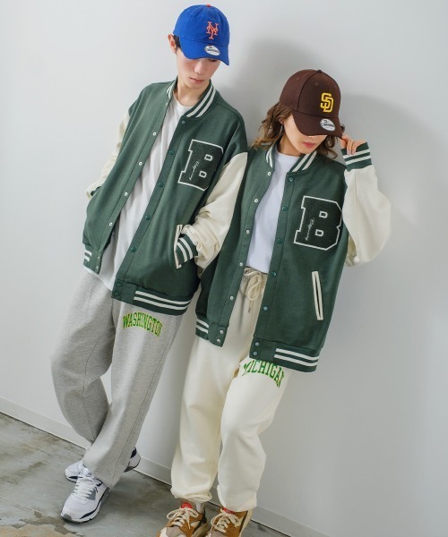 improves(インプローブス)の「アーチロゴプリント&ソリッド 引揃裏毛 バルーンシルエット ワイド スウェットパンツ(スウェットパンツ・メンズ・ネイビー/オフホワイト/グリーン/杢グレー/チャコール/D/E/F/C/B/A・MEDIUM/LARGE)」の19枚目の写真