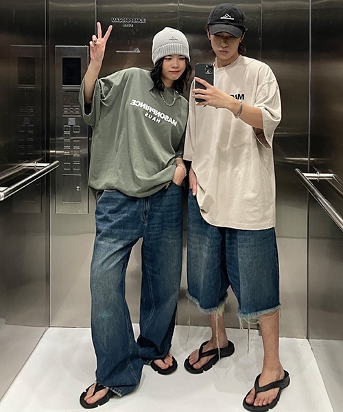 MASONPRINCE（メイソンプリンス）の「ワンポイントロゴコットンニットキャップ MZ2042 【MASONPRINCE】（ニットキャップ/ビーニー・メンズ・グレー/アイボリー/ブラック・FREE）」の4枚目の写真