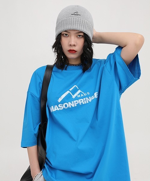 MASONPRINCE（メイソンプリンス）の「ワンポイントロゴコットンニットキャップ MZ2042 【MASONPRINCE】（ニットキャップ/ビーニー・メンズ・グレー/アイボリー/ブラック・FREE）」の10枚目の写真