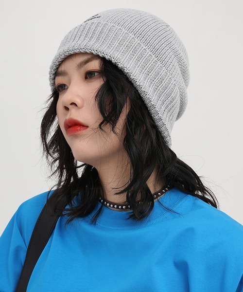 MASONPRINCE（メイソンプリンス）の「ワンポイントロゴコットンニットキャップ MZ2042 【MASONPRINCE】（ニットキャップ/ビーニー・メンズ・グレー/アイボリー/ブラック・FREE）」の11枚目の写真