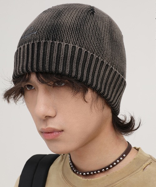 MASONPRINCE（メイソンプリンス）の「ワンポイントロゴコットンニットキャップ MZ2042 【MASONPRINCE】（ニットキャップ/ビーニー・メンズ・グレー/アイボリー/ブラック・FREE）」の13枚目の写真