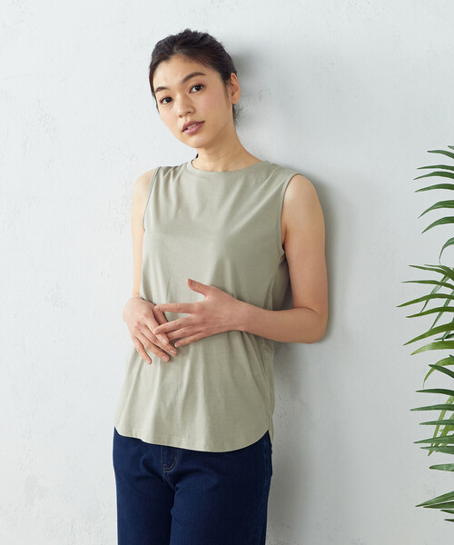 COMME CA ISM(コムサイズム)の「【セットアイテム】 シアブラウス+タンクトップ(シャツ/ブラウス・レディース・ホワイト/ブラウン/セージグリーン・MEDIUM/LARGE)」の20枚目の写真