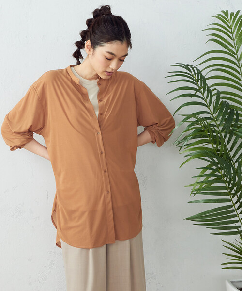 COMME CA ISM(コムサイズム)の「【セットアイテム】 シアブラウス+タンクトップ(シャツ/ブラウス・レディース・ホワイト/ブラウン/セージグリーン・MEDIUM/LARGE)」の13枚目の写真