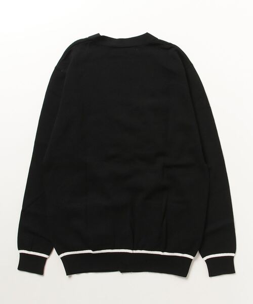 HIGH STREET（ハイストリート）の「HIGH STREET∴12Gマルチボーダーカーデ（カーディガン/ボレロ・メンズ・ネイビー/ブラック・M）」の3枚目の写真