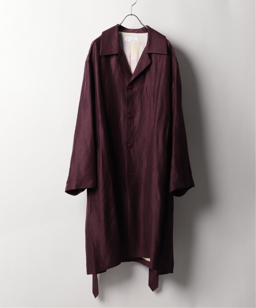 FOLL / フォル】トロピカルロングコート（ステンカラーコート