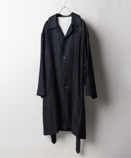 FOLL / フォル】トロピカルロングコート（ステンカラーコート