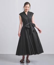 ＜UNITED ARROWS＞C Vネック シャツワンピース B †