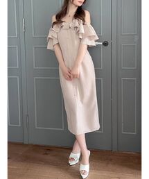 RESEXXY | ラッフルオフショルキャミワンピース(ワンピース)