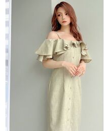 RESEXXY | ラッフルオフショルキャミワンピース(ワンピース)