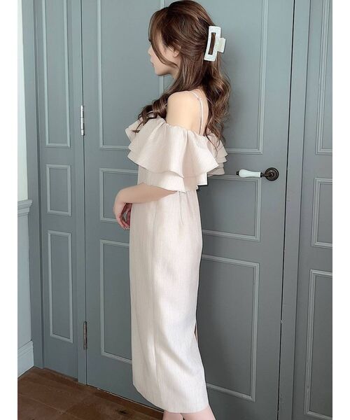 RESEXXY（リゼクシー）の「ラッフルオフショルキャミワンピース（ワンピース・レディース・ブラック/ミント/オレンジ・FREE）」の11枚目の写真