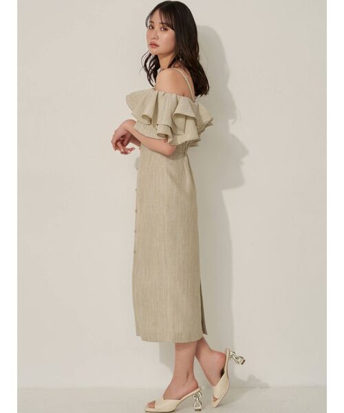 RESEXXY（リゼクシー）の「ラッフルオフショルキャミワンピース（ワンピース・レディース・ブラック/ミント/オレンジ・FREE）」の18枚目の写真