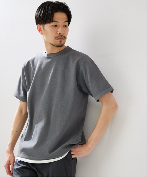 セール】【ニット+カットソーの2点セット】カノコクルーネックT