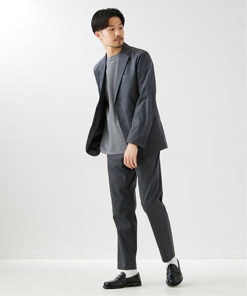 417 EDIFICE（フォーワンセブンエディフィス）の「【ニット+カットソーの2点セット】カノコクルーネックTシャツ（ニット/セーター・メンズ・ホワイト/ベージュ/グレー/サックスブルー・SMALL/MEDIUM/LARGE）」の13枚目の写真