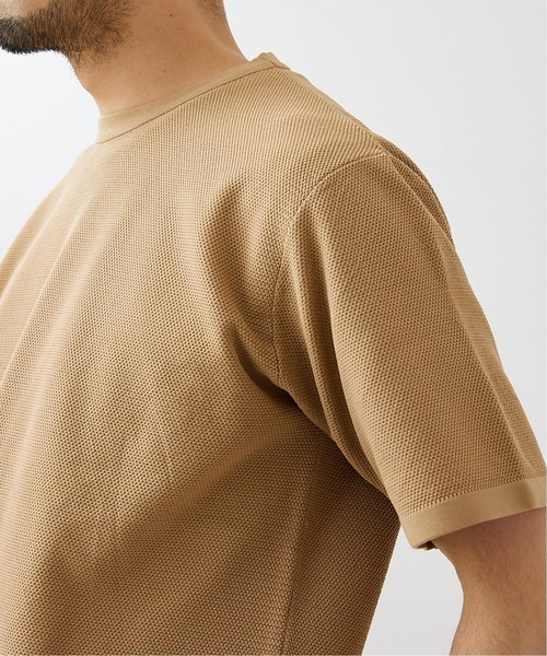 417 EDIFICE（フォーワンセブンエディフィス）の「【ニット+カットソーの2点セット】カノコクルーネックTシャツ（ニット/セーター・メンズ・ホワイト/ベージュ/グレー/サックスブルー・SMALL/MEDIUM/LARGE）」の18枚目の写真