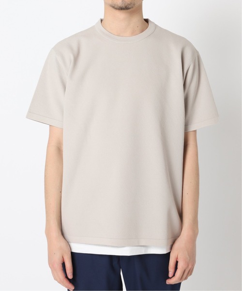 セール】【ニット+カットソーの2点セット】カノコクルーネックT