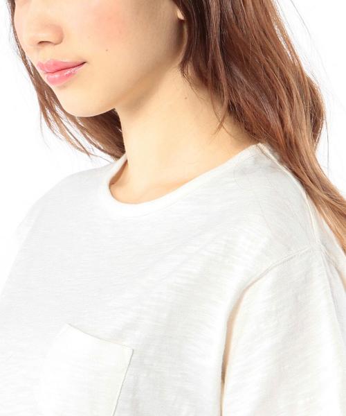 Another Edition（アナザーエディション）の「フリルTシャツ/AEBC INDIGO CP FRL T（Tシャツ/カットソー・レディース・ホワイト/ライトブルー/コバルトブルー・ﾌﾘ-）」の12枚目の写真