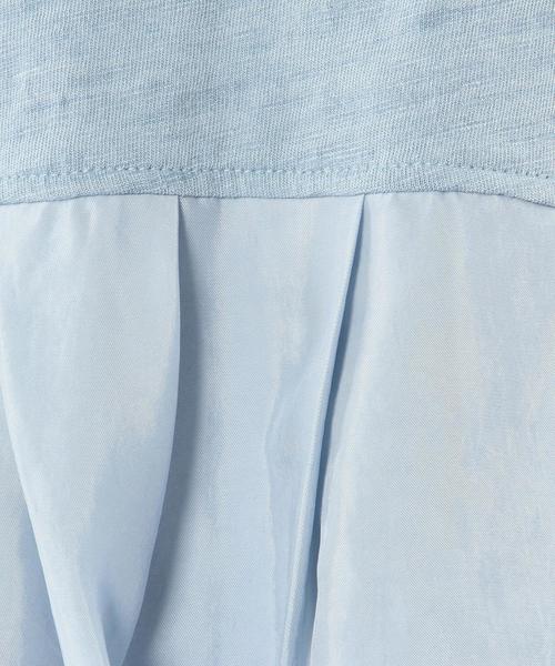 Another Edition（アナザーエディション）の「フリルTシャツ/AEBC INDIGO CP FRL T（Tシャツ/カットソー・レディース・ホワイト/ライトブルー/コバルトブルー・ﾌﾘ-）」の5枚目の写真