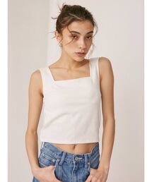 EVRIS | スクエアネックリブタンク(タンクトップ)