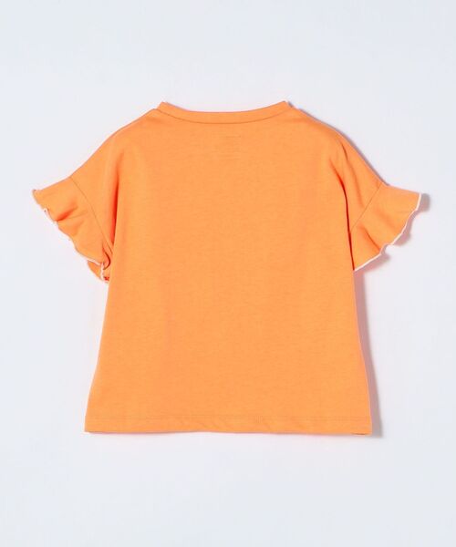 SHIPS any（シップス エニィ）の「Lee: フリル スリーブ Tシャツ <KIDS>（Tシャツ/カットソー・キッズ・ライトホワイト/オレンジ・150/130/110）」の3枚目の写真