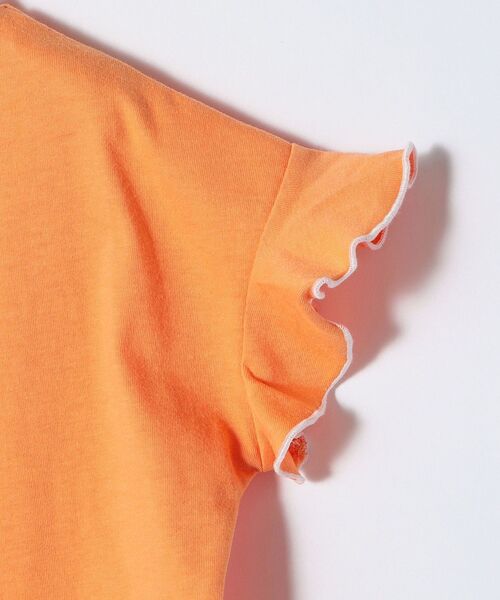 SHIPS any（シップス エニィ）の「Lee: フリル スリーブ Tシャツ <KIDS>（Tシャツ/カットソー・キッズ・ライトホワイト/オレンジ・150/130/110）」の8枚目の写真