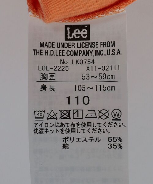 SHIPS any（シップス エニィ）の「Lee: フリル スリーブ Tシャツ <KIDS>（Tシャツ/カットソー・キッズ・ライトホワイト/オレンジ・150/130/110）」の4枚目の写真