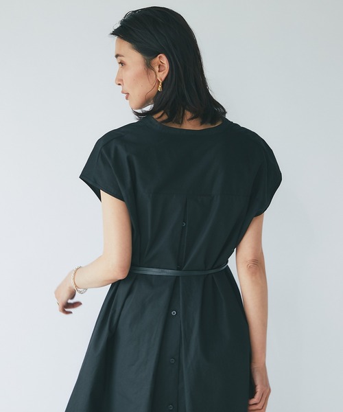 RIVE DROITE（リヴドロワ）の「タイプライタースキッパーワンピース（ワンピース・レディース・ブラック/ベージュ・FREE）」の11枚目の写真