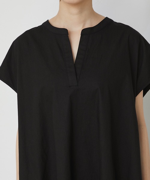 RIVE DROITE（リヴドロワ）の「タイプライタースキッパーワンピース（ワンピース・レディース・ブラック/ベージュ・FREE）」の16枚目の写真