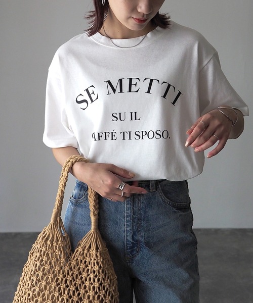 Riberry(リベリー)の「SE METTI シンプルロゴT(Tシャツ/カットソー・レディース・A/C/B・FREE)」の1枚目の写真