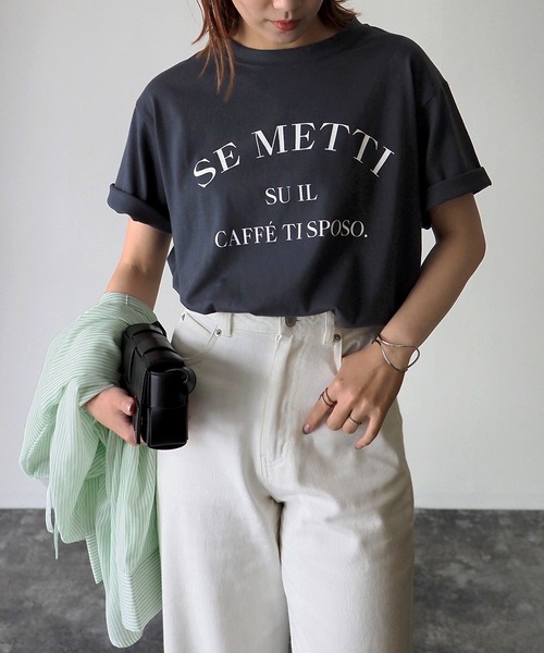 Riberry(リベリー)の「SE METTI シンプルロゴT(Tシャツ/カットソー・レディース・A/C/B・FREE)」の3枚目の写真