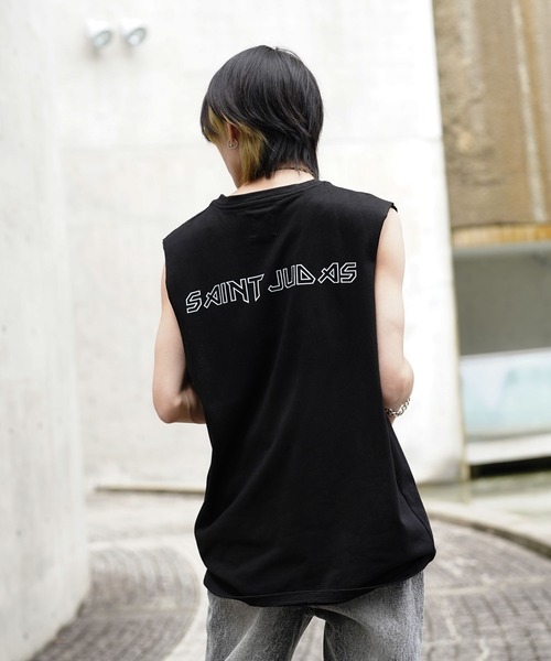 G.O.C(ジーオーシー)の「カットオフ ルーズ ノースリーブ プリント TEE(タンクトップ・メンズ・ブラック/ブラック系その他/ブラック系その他2/ブラック系その他3/ブラック系その他4/ホワイト/ホワイト系その他・MEDIUM/LARGE)」の15枚目の写真