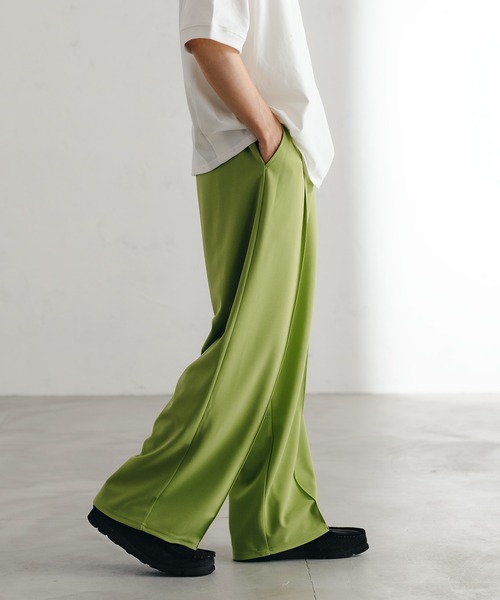 epnok（エプノック）の「ワイドストレートスラックス（スラックス・メンズ・ブラック/グリーン/ライトグリーン/グレイッシュベージュ・SMALL/MEDIUM/LARGE）」の20枚目の写真