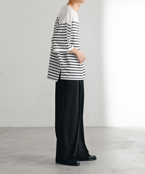 epnok（エプノック）の「ワイドストレートスラックス（スラックス・メンズ・ブラック/グリーン/ライトグリーン/グレイッシュベージュ・SMALL/MEDIUM/LARGE）」の9枚目の写真