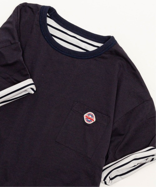 EDIFICE(エディフィス)の「【Merrygarden / メリーガーデン】別注 リバーシブル ボーダー Tシャツ(Tシャツ/カットソー・メンズ・ホワイト系その他/グレー系その他/イエロー系その他/オレンジ系その他/ネイビー系・MEDIUM/LARGE)」の3枚目の写真