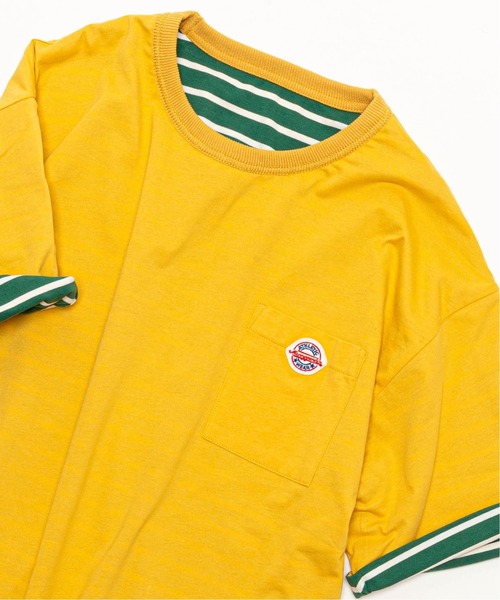 EDIFICE(エディフィス)の「【Merrygarden / メリーガーデン】別注 リバーシブル ボーダー Tシャツ(Tシャツ/カットソー・メンズ・ホワイト系その他/グレー系その他/イエロー系その他/オレンジ系その他/ネイビー系・MEDIUM/LARGE)」の4枚目の写真