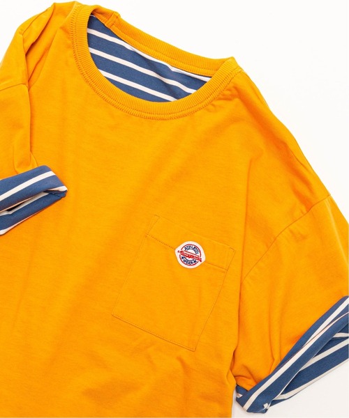 EDIFICE(エディフィス)の「【Merrygarden / メリーガーデン】別注 リバーシブル ボーダー Tシャツ(Tシャツ/カットソー・メンズ・ホワイト系その他/グレー系その他/イエロー系その他/オレンジ系その他/ネイビー系・MEDIUM/LARGE)」の5枚目の写真