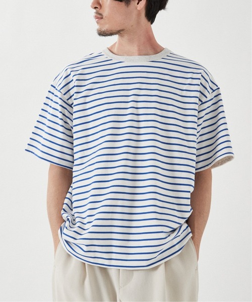 EDIFICE(エディフィス)の「【Merrygarden / メリーガーデン】別注 リバーシブル ボーダー Tシャツ(Tシャツ/カットソー・メンズ・ホワイト系その他/グレー系その他/イエロー系その他/オレンジ系その他/ネイビー系・MEDIUM/LARGE)」の16枚目の写真