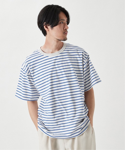 EDIFICE(エディフィス)の「【Merrygarden / メリーガーデン】別注 リバーシブル ボーダー Tシャツ(Tシャツ/カットソー・メンズ・ホワイト系その他/グレー系その他/イエロー系その他/オレンジ系その他/ネイビー系・MEDIUM/LARGE)」の17枚目の写真