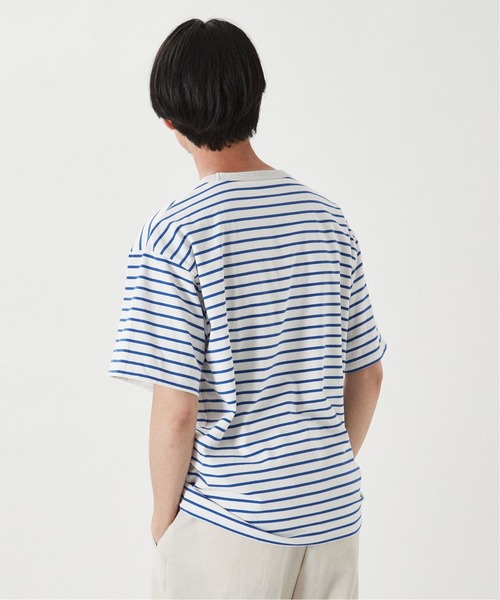 EDIFICE(エディフィス)の「【Merrygarden / メリーガーデン】別注 リバーシブル ボーダー Tシャツ(Tシャツ/カットソー・メンズ・ホワイト系その他/グレー系その他/イエロー系その他/オレンジ系その他/ネイビー系・MEDIUM/LARGE)」の19枚目の写真