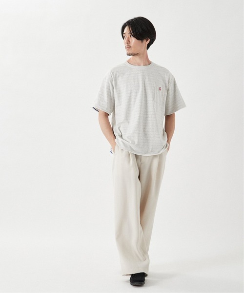 EDIFICE(エディフィス)の「【Merrygarden / メリーガーデン】別注 リバーシブル ボーダー Tシャツ(Tシャツ/カットソー・メンズ・ホワイト系その他/グレー系その他/イエロー系その他/オレンジ系その他/ネイビー系・MEDIUM/LARGE)」の20枚目の写真