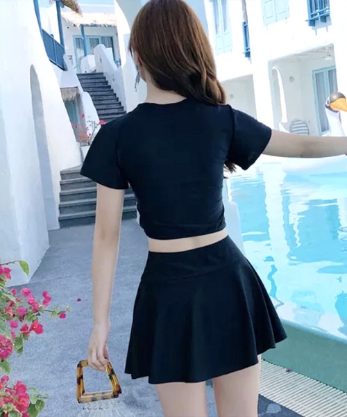 Dita Muaj.（ディータムアージュ）の「ウエストクロスセパレートワンピース 水着（水着・レディース・ブラック/ターメリック/ダークオレンジ・M/L/XL）」の10枚目の写真