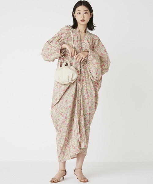 TOPKAPI（トプカピ）の「【TREASURE TOPKAPI】 ソフトラムレザー 巾着 バッグ（ハンドバッグ・レディース・ブラック/ベージュ/クリーム・FREE）」の9枚目の写真