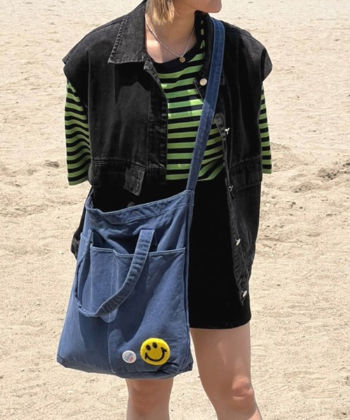 kutir(クティール)の「デニムベスト(ベスト・レディース・ライトブルー/ブラック・FREE)」の22枚目の写真