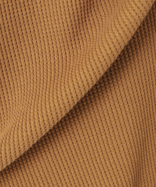 journal standard L'essage（ジャーナルスタンダードレサージュ）の「ワッフルノースリーブワンピース（ワンピース・レディース・ブラック/カーキ/マスタード・FREE）」の12枚目の写真